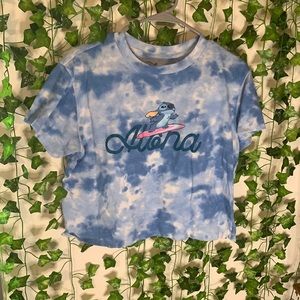 Disney crop-top “Aloha” shirt